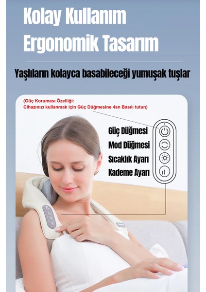 Şarjlı Ovmalı Masaj Aleti; Insan Eli Yoğurma Hissi Verir