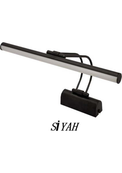 Resim,tablo, Ayna Üstü Banyo Ledli Aplik 220V 5 Renk Krom Flüt Aplik 3000K Günışığı (Pilli Değildir