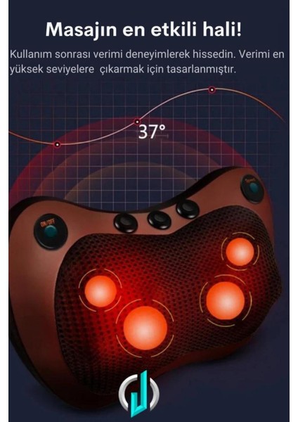 4 Toplu Ovmalı Masaj Yastığı Ayak Bel Boyun Sırt Vücut Omuz Aleti