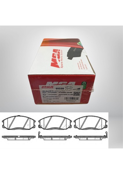 55228 / Hyundaı Starex 03-08 Ön Fren Balatası