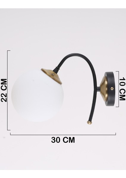 Yoyo Siyah Eskitme Beyaz Camlı Aplik modelleri