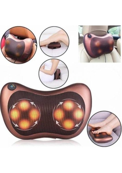Car Home Ovmalı Masaj Yastığı Aleti Tüm Vücut Ayak Boyun Bacak Bel Sırt