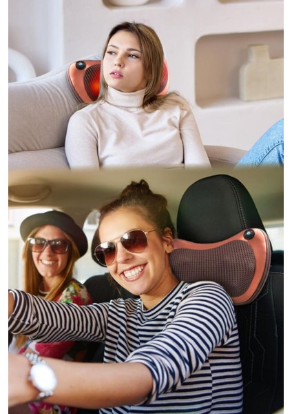 Kafa Masaj Minderi Ev Araba Sırt Yastığı Yastıkları Bel Boyun Servikal Elektrik Shiatsu Japon Masaj