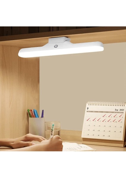 Şarjlı Kolay Taşınabilir Mıknatıslı LED Işık Kablosuz Kademeli 3 Renk Aplik Abajur