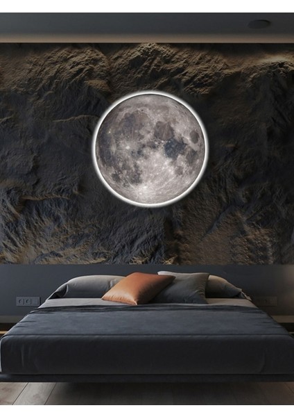 Moon,led APLIK,30CM Çap LED 25WATT, Modern,duvar Aplik,led, Yatak Odası Aplik,yatak Başı Aplik, New modelleri