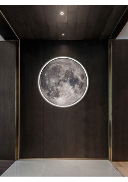 Moon,led APLIK,30CM Çap LED 25WATT, Modern,duvar Aplik,led, Yatak Odası Aplik,yatak Başı Aplik, New