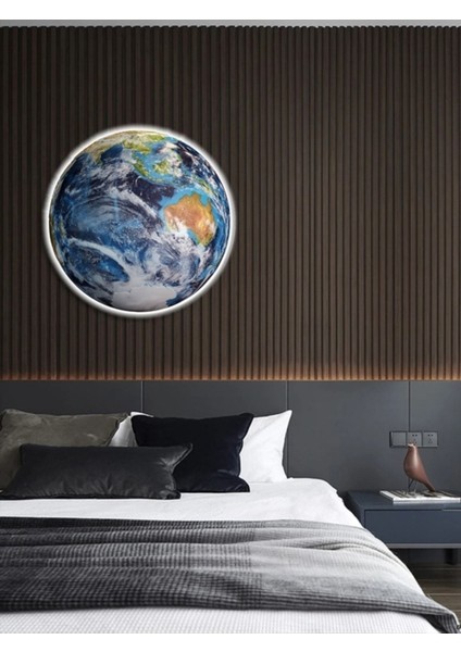 Modern World, LED Aplik, 30CM Çap,led 25WATT, Modern,duvar Aplik, Yatak Odası Aplik,yatak Başı Apli