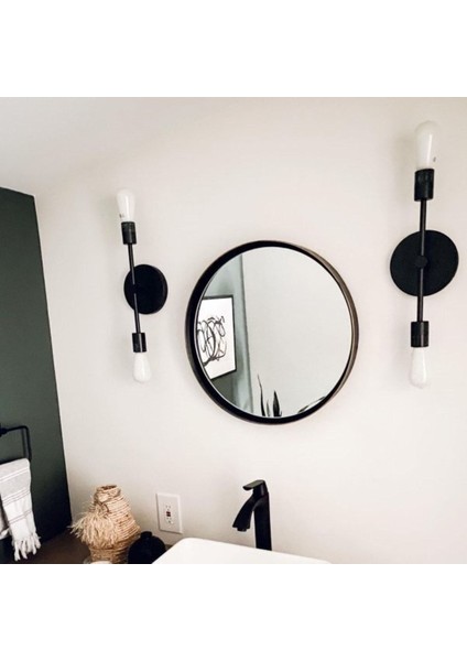 Retro Ikili Metal Duvar Aplik