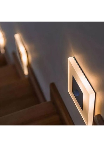 Merdiven*sensörlü* Yeni* Duvar LED Aplik 8cm