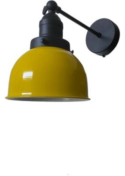 Retro Metal Dekoratif Rustik Sarı Mafsallı Duvar Aplik fiyatları