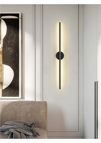 Ortadan Yuvarlak LED Duvar Aplik Beyaz Işık 70CM modelleri