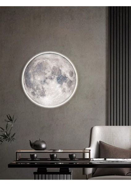 Moon LED APLIK,30CM Çap, LED 25WATT, Modern, Duvar Aplik, Yatak Odası Aplik,salon Aplik Modelleri