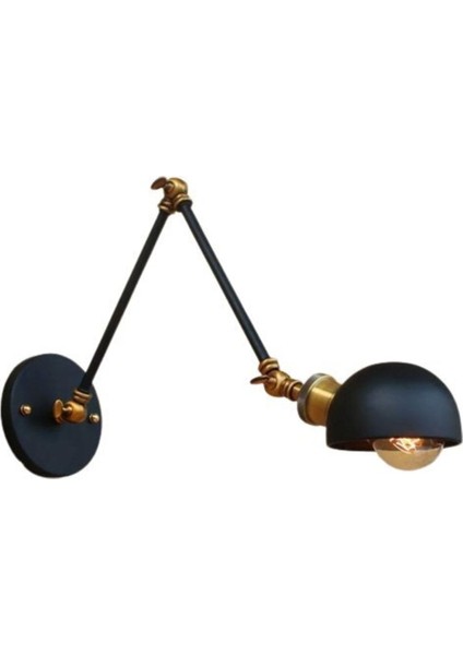 Retro Metal Dekoratif Rustik Akrobatik Siyah Duvar Aplik