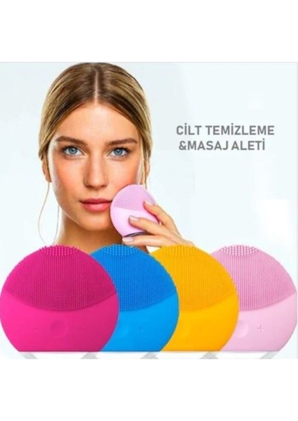 Mor renkli titreşimli yüz temizleme ve cilt bakım masaj cihazı fiyatları