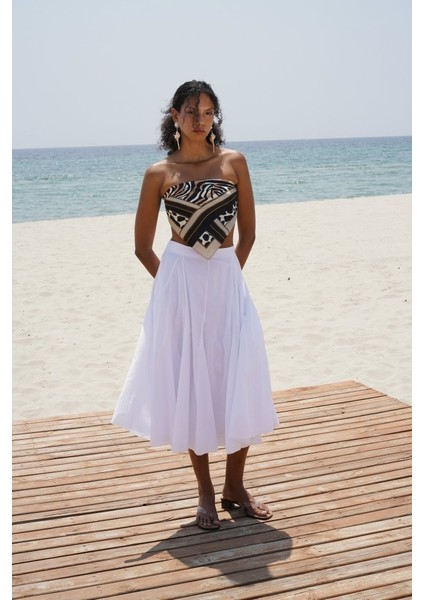 Dikiş Detay Maxi Etek modelleri