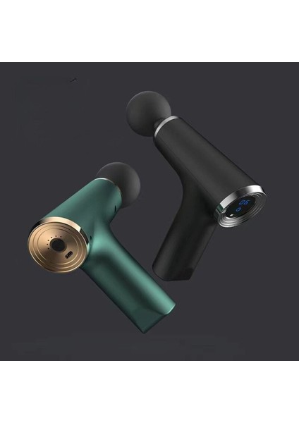 Siyah 4 Başlıklı Şarjlı Sporcu Masaj Tabancası, Hafif ve Güçlü indirimleri