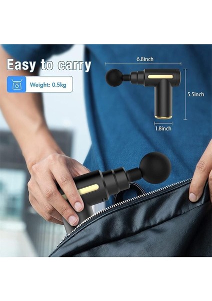 ERG-714 Deep Tissue Şarjlı Dijital Ekran Darbeli Masaj Tabancası Vücut Masaj Aleti fırsatları