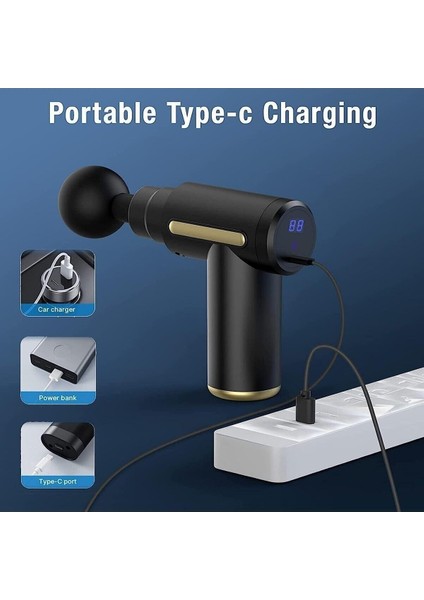 ERG-714 Deep Tissue Şarjlı Dijital Ekran Darbeli Masaj Tabancası Vücut Masaj Aleti indirimleri