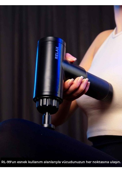 Masaj Tabancası Sporcu Masaj Aleti 4 Başlıklı Şarjlı Titreşimli Sporcu Masaj Tabancası fırsatları