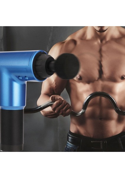 Masaj Aleti Kademeli 2000MAH Batarya Derin Doku Kas Masaj Tabancası 4 Başlıklı F320