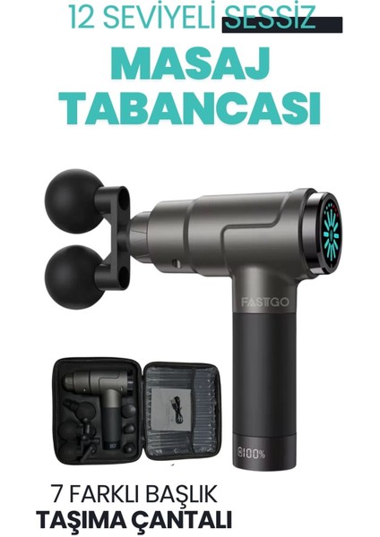 Dokunmatik Ekranlı Sessiz Çalışan Profesyonel Masaj Tabancası