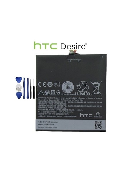 Htc Desire 816 Pil Batarya B0P9C100 ve Tamir Seti