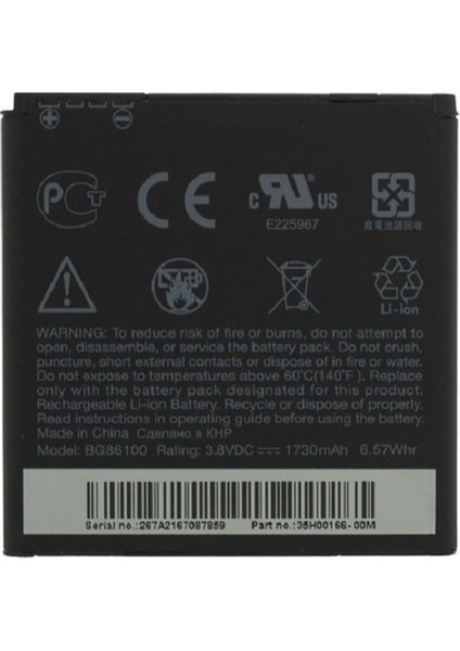 Htc Evo 3D / Sensation Xe Batarya Pil BG86100 fiyatları