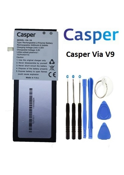 Casper Via V9 Pil Batarya ve Tamir Seti fiyatları