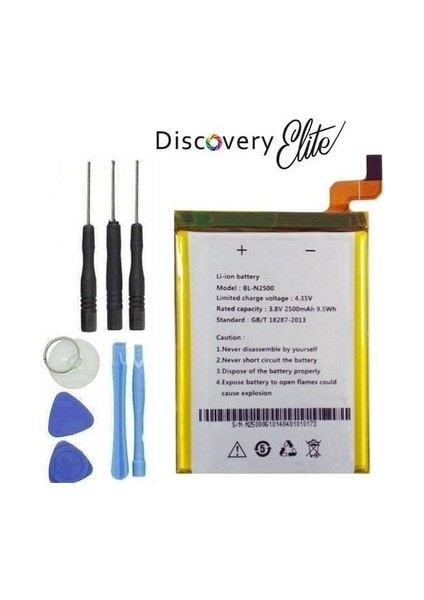 General Mobile Discovery E7 Elite Pil Batarya BL-N2500 ve Tamir Seti