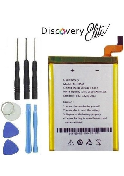 General Mobile Discovery E7 Elite Pil Batarya BL-N2500 ve Tamir Seti