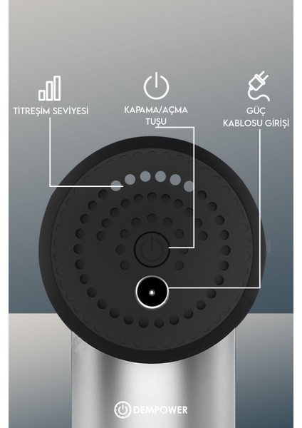 Titreşimli Masaj Tabancası 4 Başlıklı Kırmızı modelleri