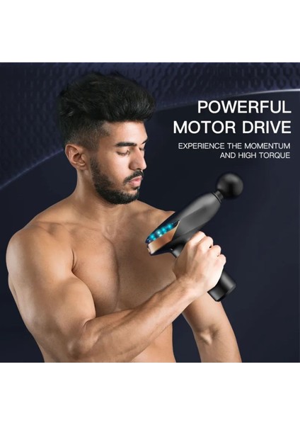 ERG-741 Deep Tissue Şarjlı Darbeli Masaj Tabancası Vücut Masaj Aleti fırsatları