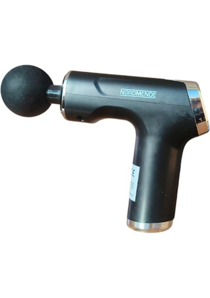 Şarjlı, 4 başlıklı darbeli ultra masaj aleti, siyah renk, hafif ve kullanışlı