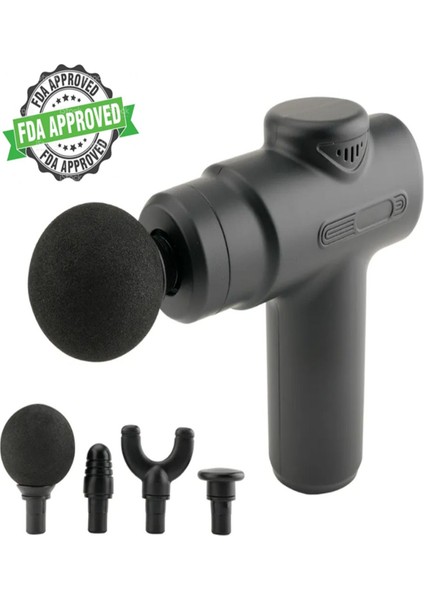 HAMS104 Şarjlı Kablosuz Masaj Tabancası 6 Modlumasaj Aleti Şarjlı Masaj Cihazı