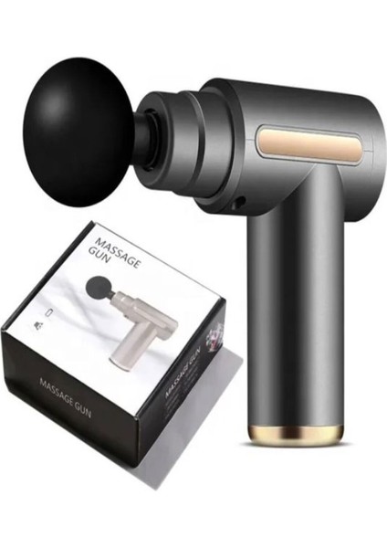 4 Yedek Kafa Elektrikli Kas Masaj Aleti, Güçlü ve Taşınabilir, Tüm Vücut için Siyah