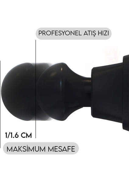 Titreşimli Masaj Tabancası 4 Başlıklı Siyah fiyatları