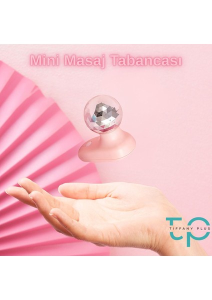 Mini Spor Masaj Tabancası, Pembe, Taşınabilir ve Fasyayı Rahatlatan Alet