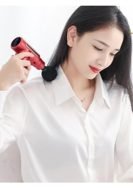 4 Başlıklı,6 Kademe,şarjlı Masaj Tabancası KH-800