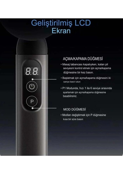 Fascial Gun Massage Masaj Aleti, Masaj Aleti, Tek Kişilik Masaj Aleti fırsatları