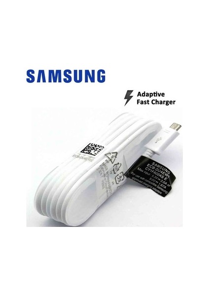 Samsung Note 2 3 4 5 S4 S5 S6 S7 Edge Hızlı Şarj Data Kablosu Beyaz