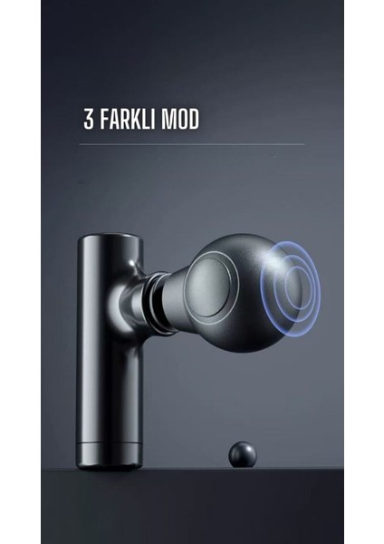 Mini Masaj Tabancası Şarjlı Titreşimli 3 Modlu TP-10352 modelleri