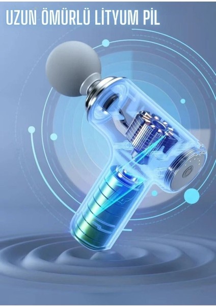 Masaj Tabancası Sporcu Masaj Aleti 4 Başlıklı Şarjlı Titreşimli Sporcu Masaj Tabancası fiyatları