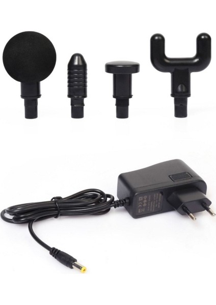 6 Seviyeli, 4 Başlıklı Kablosuz Masaj Aleti, Gri ve Siyah Renk Seçenekleri modelleri