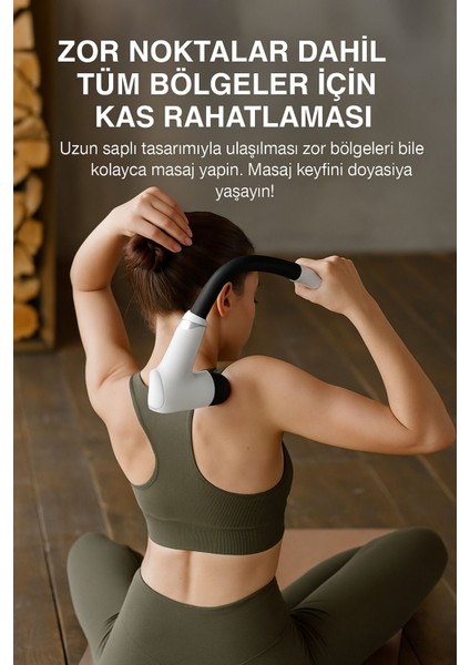 Şarjlı Masaj Tabancası - 4 Başlıklı, Sessiz Fırçasız Motor, Derin Doku Kas Masaj Aleti fırsatları
