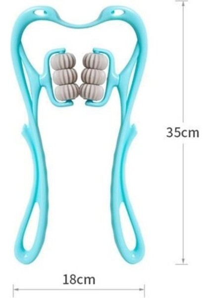 Çok Fonksiyonlu Manuel Altı Tekerlekli Boyun Masaj Aleti fırsatları