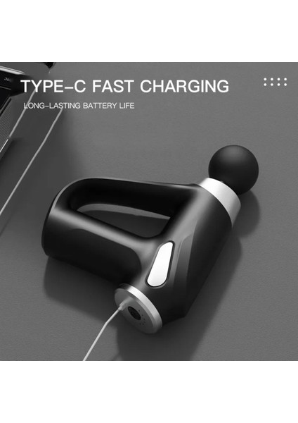 ERG-743 Deep Tissue Şarjlı Darbeli Masaj Tabancası Vücut Masaj Aleti fırsatları