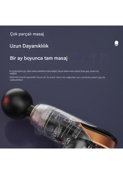 KH-866 Kablosuz Sporcu Masaj Tabancası 6 Hız Kademeli ve 6 Başlıklı Şarjlı Masaj Aleti fırsatları