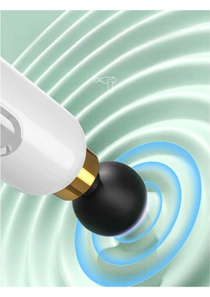 Taşınabilir USB elektrikli 4 kafa vücut masaj cihazı, akıllı frekans kontrolü, Beyaz modelleri