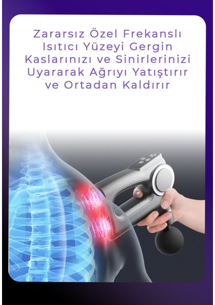 Yüksek Titreşimli Isıtmalı Masaj Aleti, Siyah, 3'ü 1 Arada, Sessiz ve Etkili fırsatları