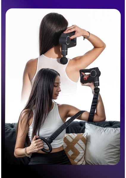 Yüksek Titreşimli Isıtmalı Masaj Aleti, Siyah, 3'ü 1 Arada, Sessiz ve Etkili indirimleri